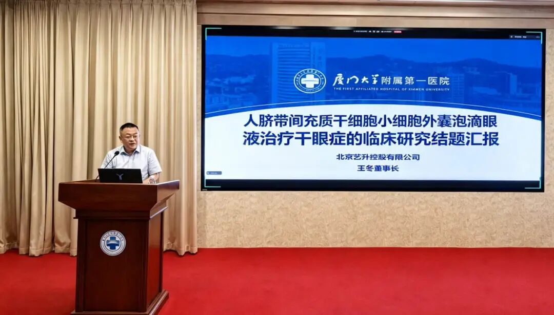 北京艺升控股有限公司董事长、CEO王冬在结题会上汇报项目